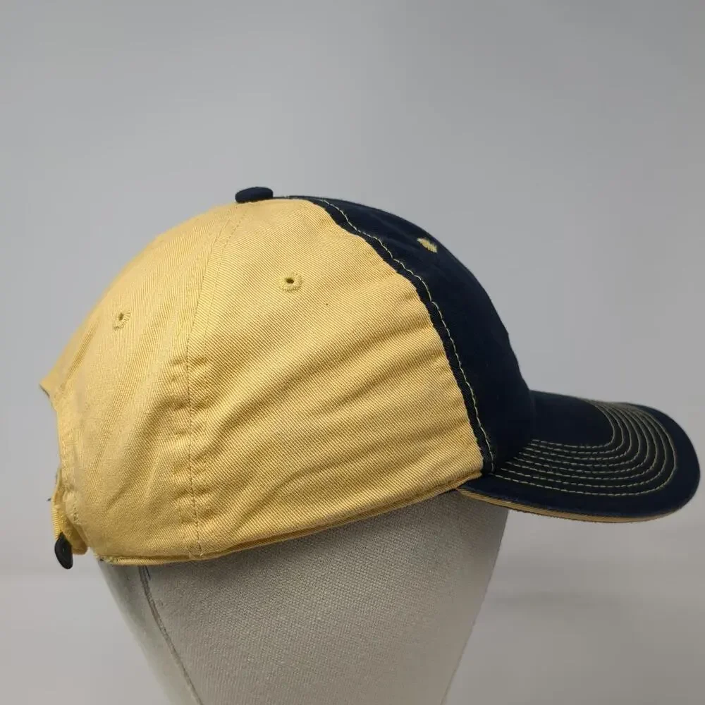 Ahead Baseball Cap Blue Yellow XL Ropes Baseball Hat Contrast Stitching